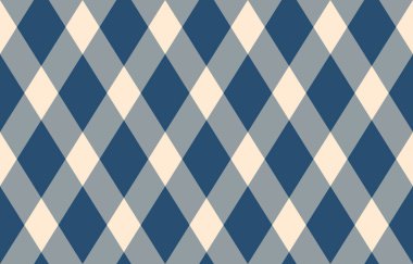 Sakinleştirici mavi ve krem tonlarında zarif çapraz ekoseli desen. Tekstil tasarımı, web sitesi geçmişi veya ambalaj için mükemmel.
