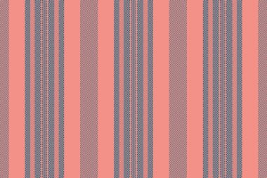 Pelvet desenleri pürüzsüz, arka planı dikey. Oyuncak çizgileri çizgili vektör kumaşı kırmızı ve cyan renk paleti ile.