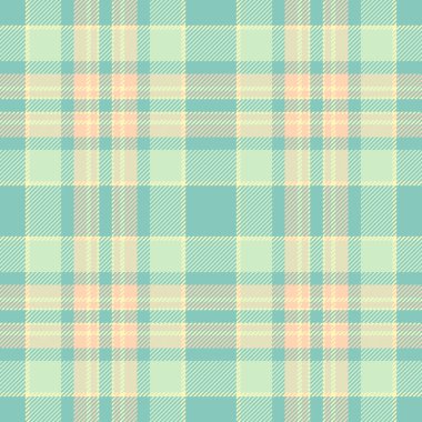 Erkek tartan vektör kontrolü, güzel ekose kumaş. Hindistan arkaplan dokusu ışık ve gök mavisi paletinde pürüzsüz tekstil.