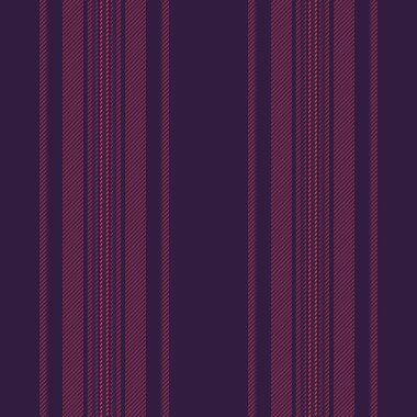 İzsiz desenli tekstil, Afrika dokusu dikey çizgiler. Pembe ve koyu renk paletinde tasarım vektörü arkaplan çizgisi.