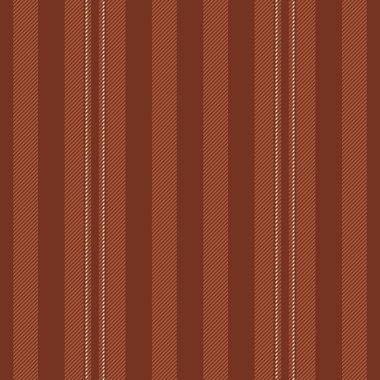 Çizgili çizgiler pürüzsüz, saf tekstil arka planı dikey. Kırmızı ve turuncu renk paletinde fiber kumaş desenli vektör dokusu.