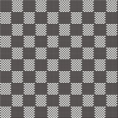 siyah ve beyaz sorunsuz kumaş doku deseninin