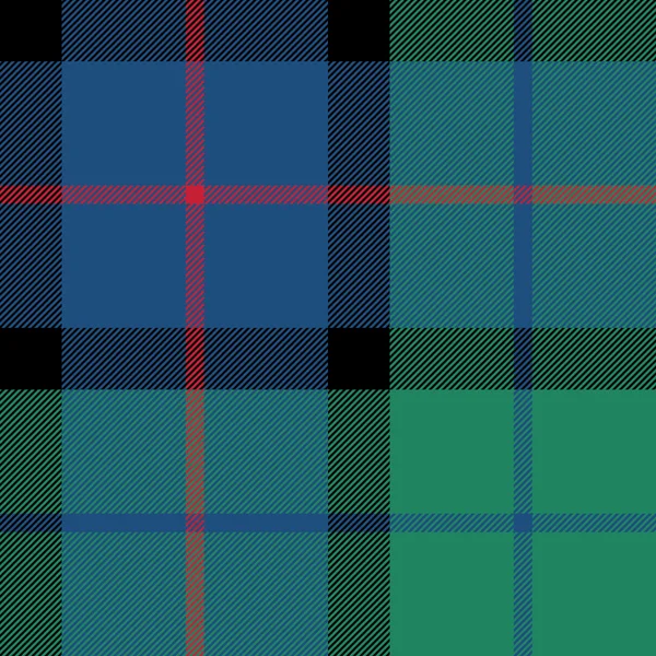 Blomma av Skottland tartan seamless mönster tyg textur — Stock vektor