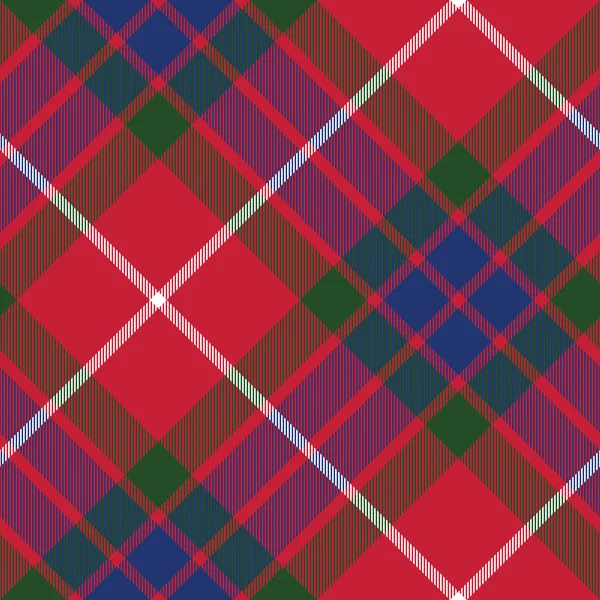 Fraser tissu tartan texture motif sans couture diagonale — Image vectorielle