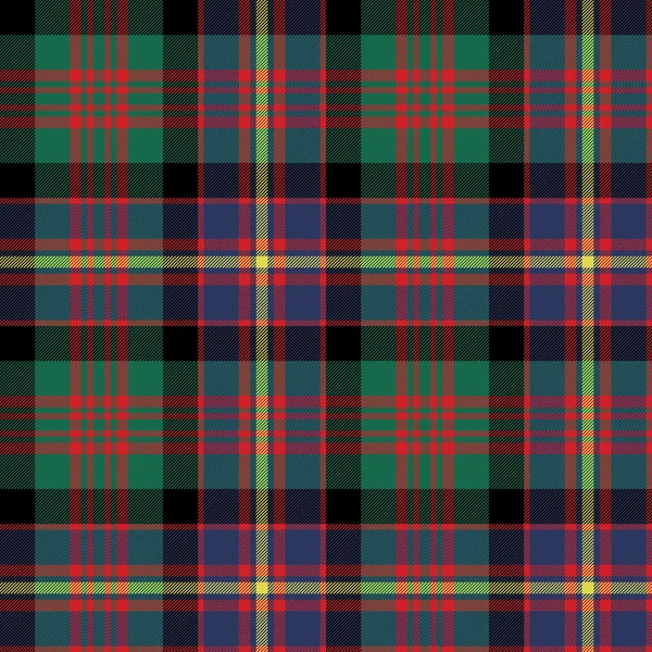 Caméron de tissu tartan erracht texture motif sans couture — Image vectorielle