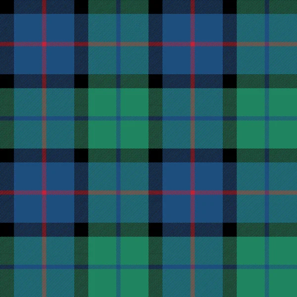 Flower of scotland tartan fabric texture seamless pattern — Stock Vector