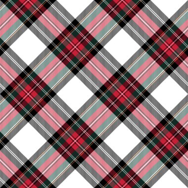 Stewart tartan seamless modeli çapraz kumaş doku elbise