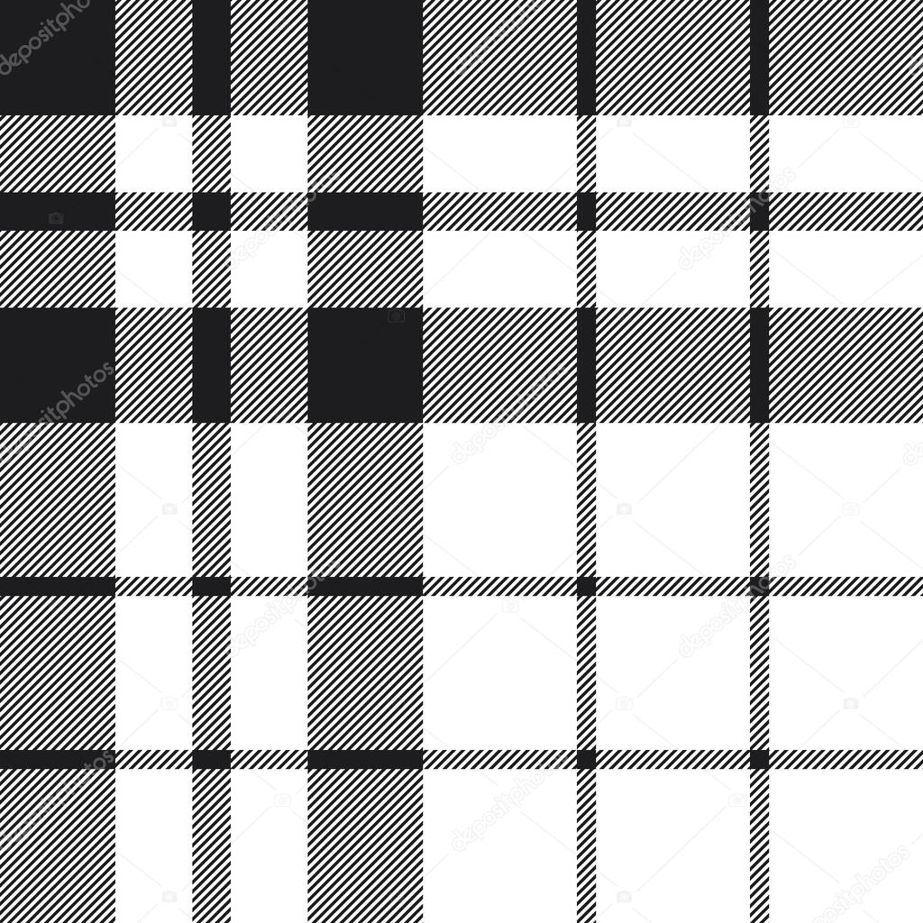 Hibernian fc tartan check plaid black and white pattern seamless