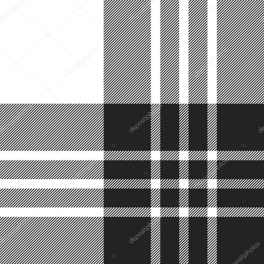 Macgregor tartan black and white seamless pattern