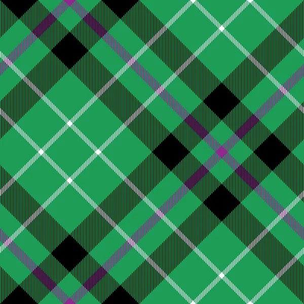 Hibernian fc tartan stof textuur diagonaal patroon naadloze — Stockvector