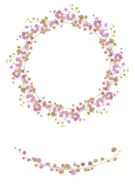 Süs çerçevesinden yapılmış küçük yaprak bitkileri.