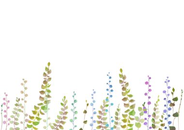 Süs çerçevesinden yapılmış küçük yaprak bitkileri.