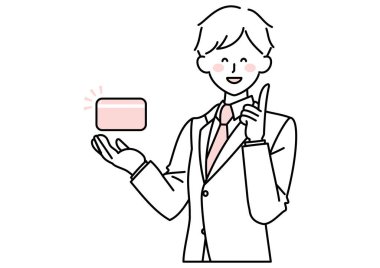 Elinde kart tutan bir adamın resmi.