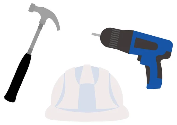 Construction Required Icon Set Illustration — Stock Vector