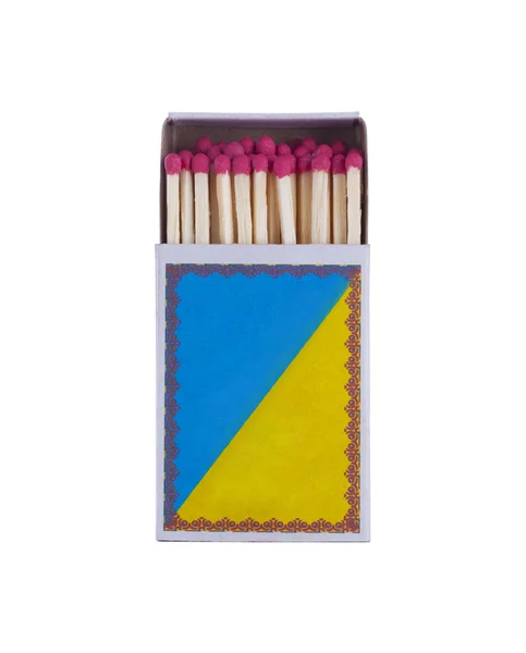 Matches wood in a box — Stock Photo, Image