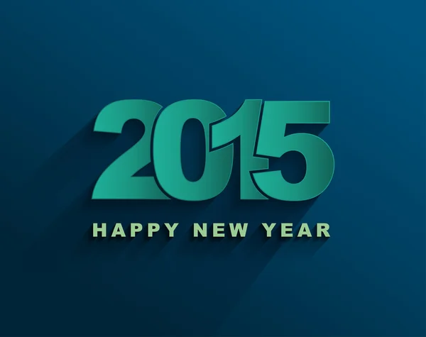 Felice anno nuovo 2015 Text Design, Illustrazione vettoriale — Vettoriale Stock