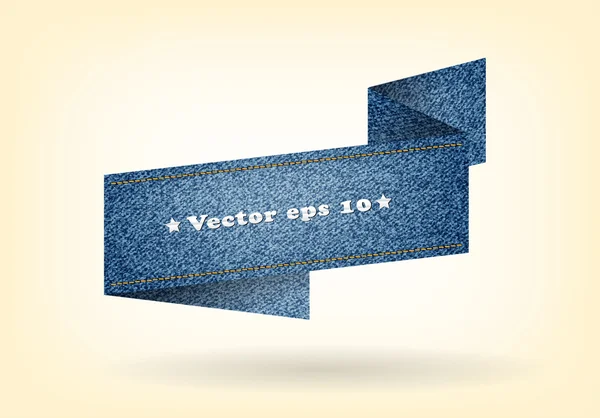 Denim lint label — Stockvector