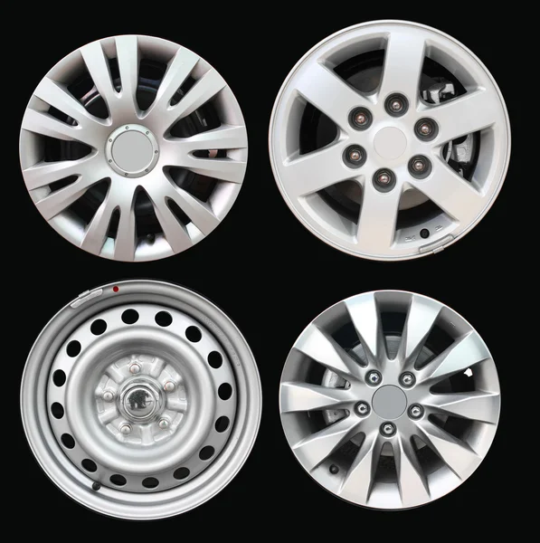 Silver car rims — Stock Photo, Image