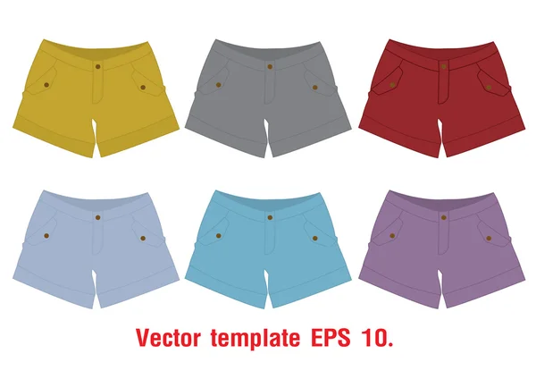 Diverse färgglada shorts — Stockfoto