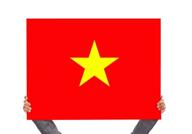 Board with Vietnamese flag clipart
