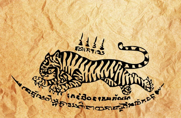 Tigre stile asiatico — Foto Stock