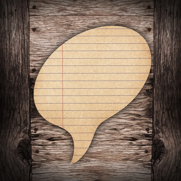 Paper speech bubble — Stock Photo, Image