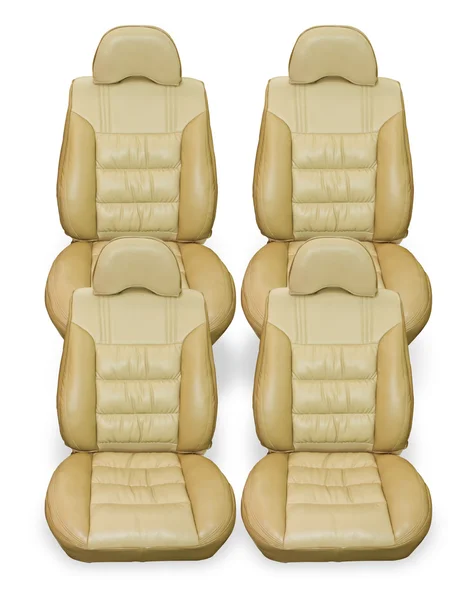 Leather car seats — Stock Photo, Image