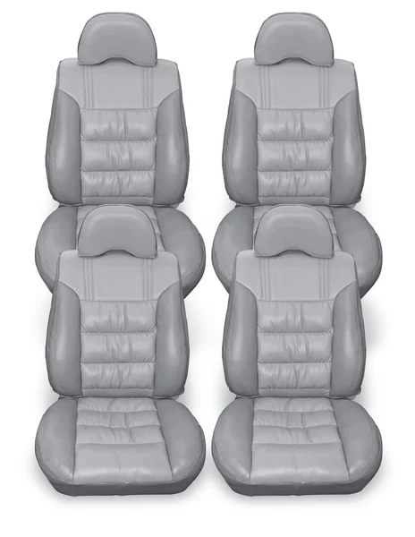 Leather car seats — Stock Photo, Image