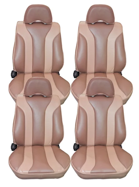 Leather car seats — Stock Photo, Image