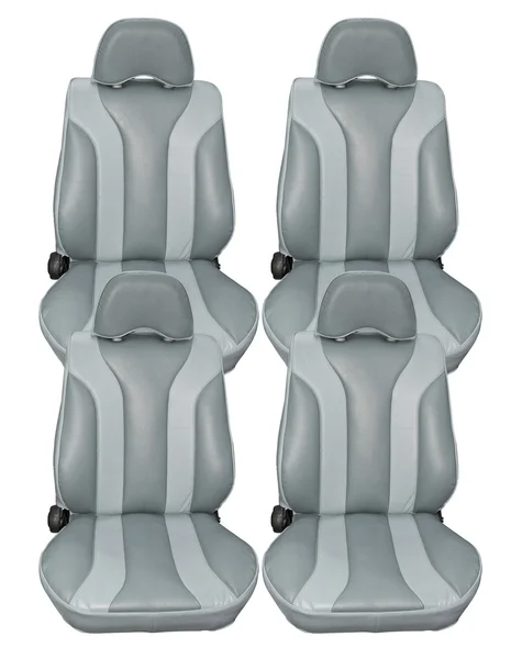Leather car seats — Stock Photo, Image