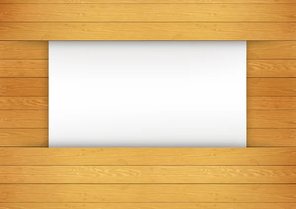 Paper sheet on wooden background — Stock Photo, Image