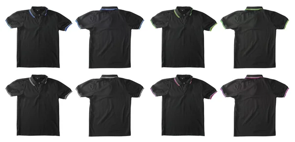 Svart polo t-shirts — Stockfoto