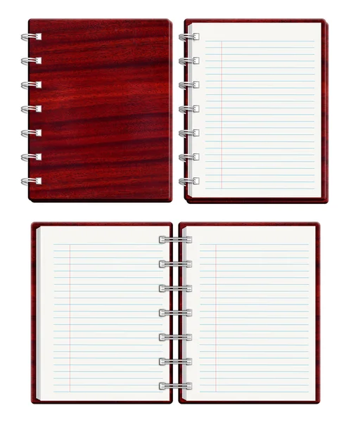 Modelos de caderno em branco — Fotografia de Stock