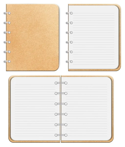 Blank notebook templates — Stock Photo, Image