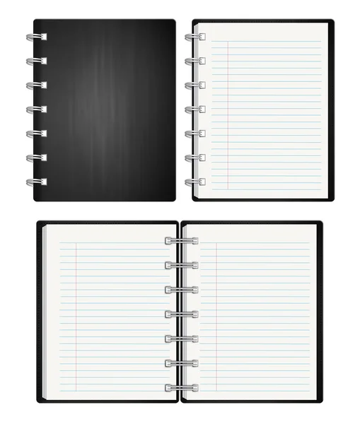 Modelos de caderno em branco — Fotografia de Stock