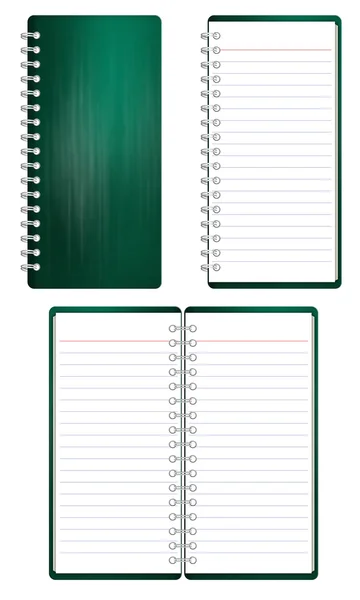 Modelos de caderno em branco — Fotografia de Stock