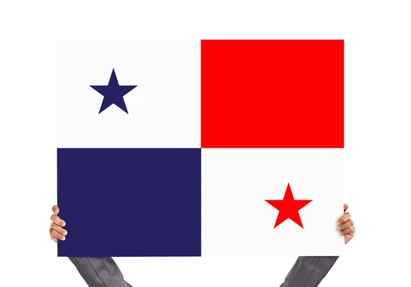 Deska s vlajkou Panamy — Stock fotografie