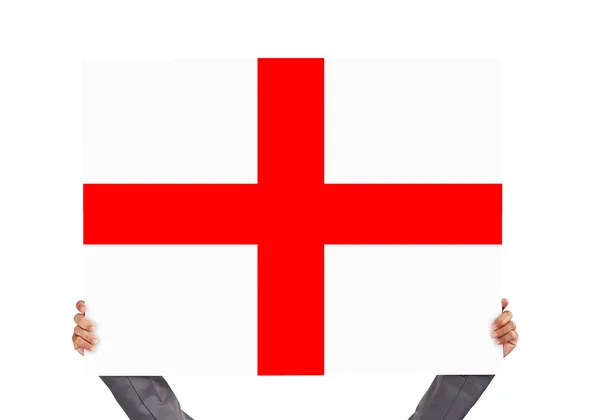 Board with flag of England — Stock Photo, Image