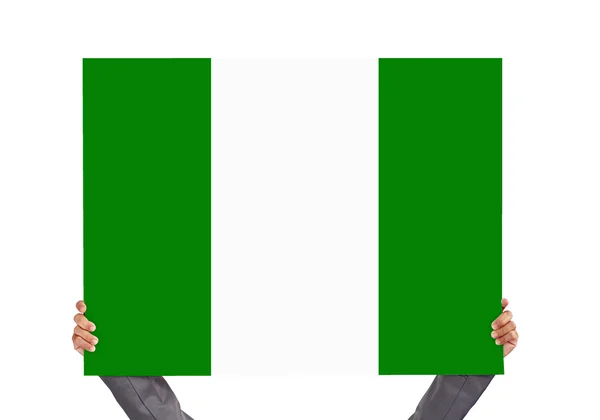 Deska s nigerijská vlajka — Stock fotografie
