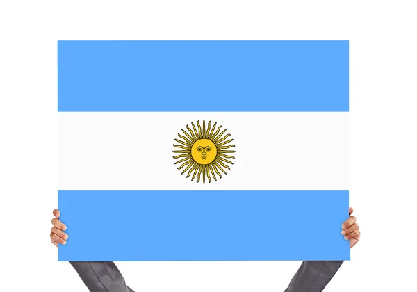 Board with flag of Argentina — Stock Photo, Image