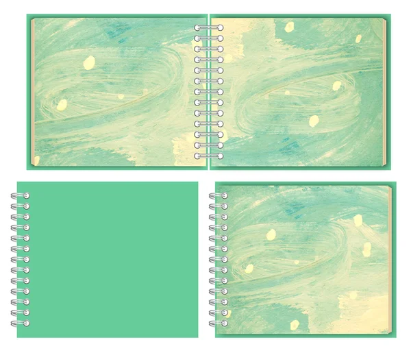 Σπιράλ σημειωματάριο πρότυπα — Φωτογραφία Αρχείου