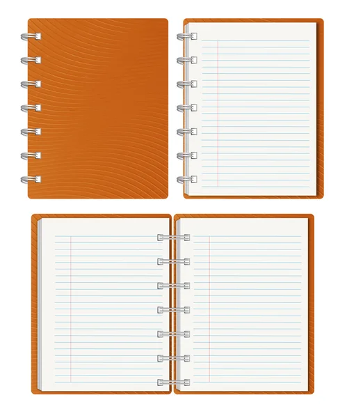 Modelos de caderno em branco — Fotografia de Stock