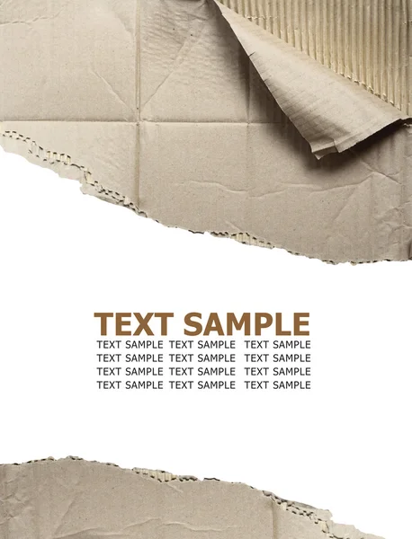 Cardboard texture with text space — Stock Photo, Image