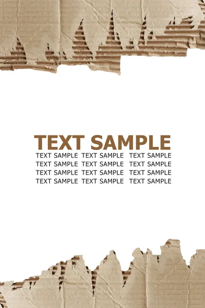 Texture carton avec espace texte — Photo