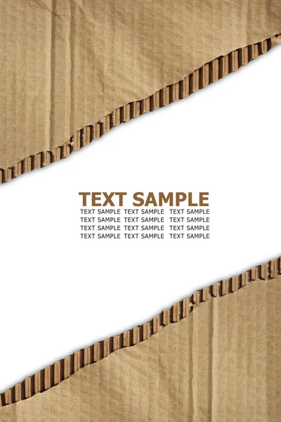 Cardboard texture with text space — Stock Photo, Image