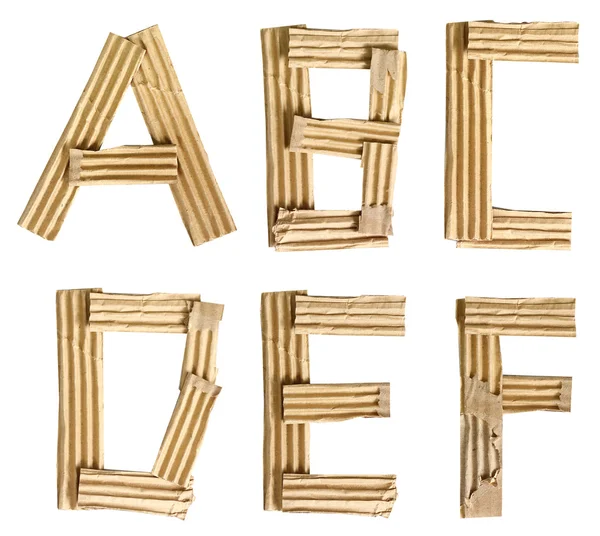 Cardboard alphabet letters Stock Photo by ©koydesign 61266429