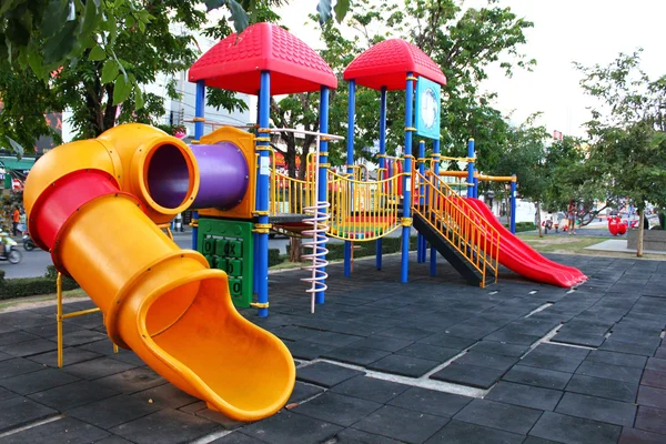 Colorful plastic playground — Stock Photo, Image