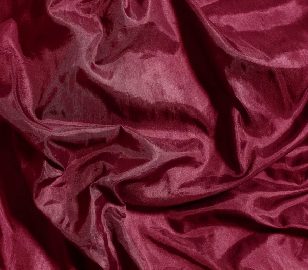 Burgundy satin fabric texture — Stock Photo, Image