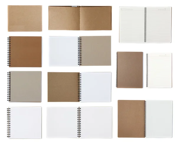Modelli di notebook vuoti — Foto Stock