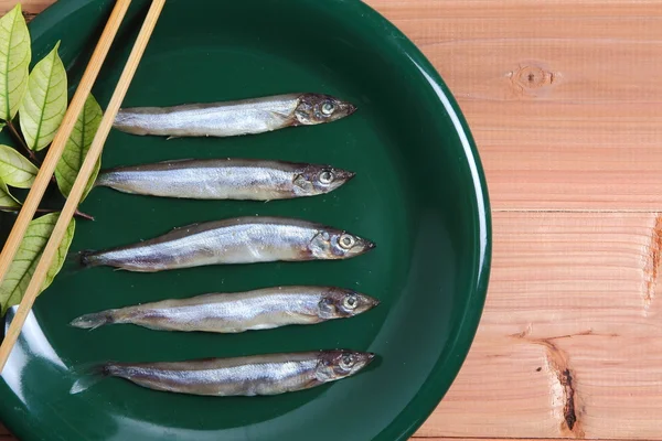 Japonské shishamo tavit — Stock fotografie